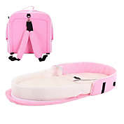 Kitcheniva Portable Bassinet Crib Backpack Basket Travel/Sleep, Pink