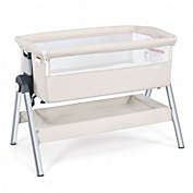 Costway Portable Baby Bedside Sleeper with Adjustable Heights and Angle