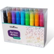WallDeca Dry-Erase Thick Fine Line Markers, 25 Assorted Colors, Non-Toxic Art Tools for Kids & Toddlers 5+, Easy Clean Up, Won&#39;t Stain Hands, Great for Classrooms (25 Pack)