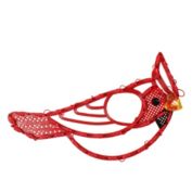 Northlight 12.5" Lighted Red Cardinal Bird Christmas Window Silhouette