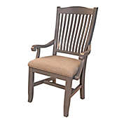 A-America Port Townsend Slatback Arm Chair with Upholstered Seating