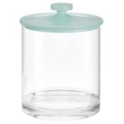 mDesign Round Storage Apothecary Canister Jar for Bathroom