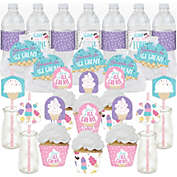 Big Dot of Happiness Scoop Up The Fun - Ice Cream - Sprinkles Party Favors and Cupcake Kit - Fabulous Favor Party Pack - 100 Pieces
