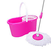 Inq Boutique 360Â° Spin Mop with Bucket Set Dual Heads Floor Cleaning System Home Clean Tools