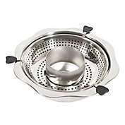 Stock Preferred Rotating Hot Pot Cookware Basin w/ Grid Filtering Soup Stainless Steel 32cm