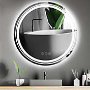 Zimtown 20" LED Dimmable Wall Vanity Mirror with Touch Button