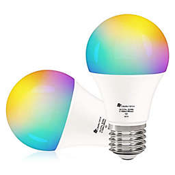 2-Pack LED A19 E26 Smart Light Bulbs - 8 Watts - 60W Equiv - 750 Lumens - Capetronix