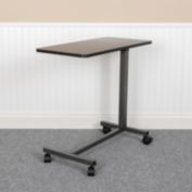 Flash Furniture Fenwick Adjustable Overbed Table with Wheels for Home and Hospital