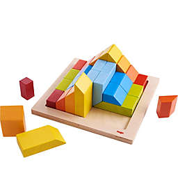 HABA 3D Arranging Game Creative Stones with 28 Wooden Blocks