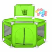 Infinity Merch Portable Safety Playard PlayPen Washable Green