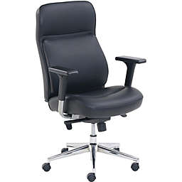 Lorell Multifunctional Executive Chair - High Back - Black - Bonded Leather - Armrest - 1 Each