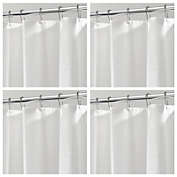 mDesign Waterproof PEVA Shower Curtain Liner, 4 Pack