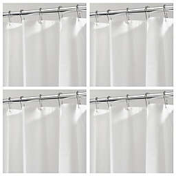 mDesign Waterproof PEVA Shower Curtain Liner, 4 Pack