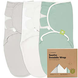 KeaBabies 3pk Organic Baby Swaddle Sleep Sacks, Newborn Baby Swaddles 0-3 Months, Ergonomic Wearable Swaddle Blanket (Sage)
