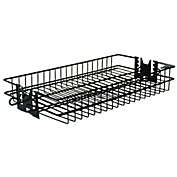 Contemporary Home Living 14" Stainless Steel Flat Spit Rotisserie Grill Basket