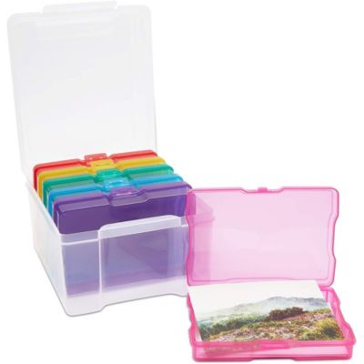 Paper Junkie 4 x 6 Inch Photo Storage Box with 6 Inner Cases (7 Pieces)