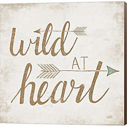 Metaverse Art Wild at Heart Beige by Laura Marshall 12-Inch x 12-Inch Canvas Wall Art
