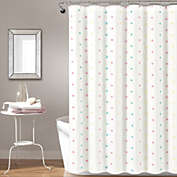 Rainbow Tufted Dot Shower Curtain Multi Single 72x72