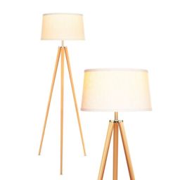 Emma LED Floor Lamp - Wood