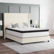 Emma and Oliver Asteria Extra Firm 12" Hybrid Mattress in a Box with CertiPUR-US Certified Foam, Pocket Spring Core & Knit Fabric Top for All Sleep Positions - Queen