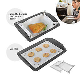 Grand Fusion Leakproof Non-Stick Silicone Clear Baking Mat 2pk