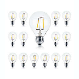 15 Pack Bulbs - G40 LED 1 Watt (Soft White 2700K)