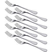 Unique Bargains Stainless Steel Forks 10 Pieces Salad Dinner Fork, Table Fork Cutlery Silverware with Professional Design for Noodle, 7 Inch Tableware Dinnerware for Dessert Eating Cooking