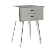 Elements  Picket House Furnishings Chesham Side Table in White