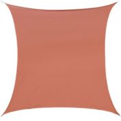 Outsunny 20' x 16' Rectangle Sun Sail Shade Canopy Shade Sail Cloth for Outdoor Patio Deck Yard, Brick Red