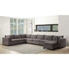 Alternate image 0 for Contemporary Home Living 194" Madison Light Gray 8-Piece Modular Sectional Sofa Chaise
