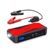 DBPOWER DJS50 18000mAh Car Jump Starter - Black and Red