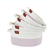 DECOMOMO Nested Cotton Rope Basket 5-pack