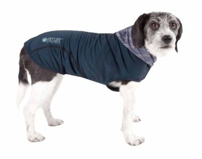 Pet Life Pet Life Active 'Pull-Rover' Premium 4-Way Stretch Two-Toned Performance Sleeveless Dog T-Shirt Tank Top Hoodie