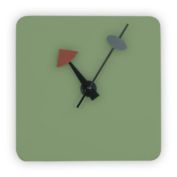 LeisureMod LeisureMod Manchester Modern Design Square Silent Non-Ticking Wall Clock MCLS9LMT