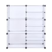 Infinity Merch 9-Cube Storage Unit Organizer with Divider Design