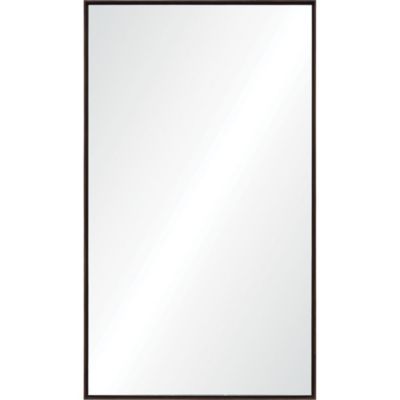Signature Home Collection 83" Brown Wooden Framed Rectangular Wall Mirror