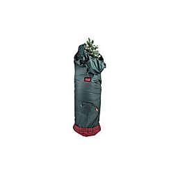 Northlight Green and Red Large Adjustable Christmas Tree Protective Storage Bag - Holds 6-9 Foot Trees