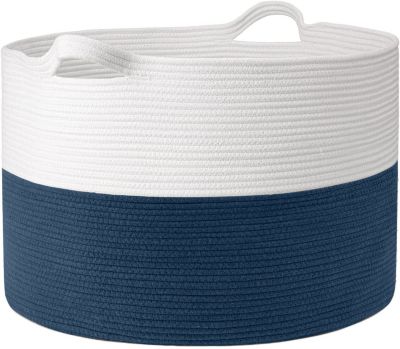 Details about   EZOWare Laundry Basket Handle Rope Storage Soft Cotton Woven Extra Large Hamper 