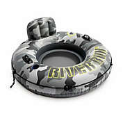Intex River Run I Camo Inflatable Floating Tube Raft with Cup Holders