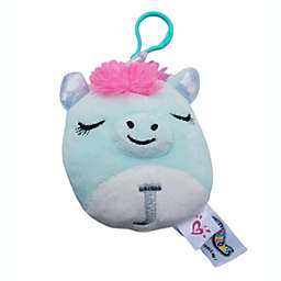 Scented Squishmallows Justice Exclusive Crystal the Unicorn Letter "J" Clip On Plush Toy