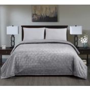 Sheridan Ultra Cozy Louve Embossed Jacquard Blanket - King  (108" x 90") Gray