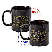Official Star Wars The Force Awakens 20-Ounce Heat-Reveal Mug - Ceramic Cup For Hot Coffee, Tea, Cocoa - Heat-Activated Color-Changing Graphics - Track Drink Temperature - Licensed Disney Item