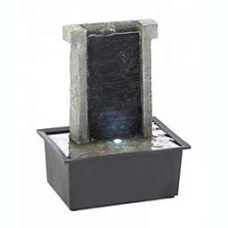 Accent Plus Decorative Stone Wall Tabletop Fountain