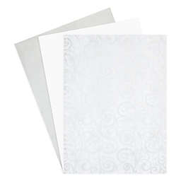 Sparkle and Bash Silver?Wrapping Tissue Paper Bulk for?Gift Bags,?3 Metallic Colors (60 Sheets)