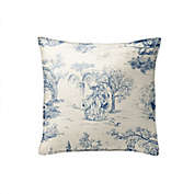 6ix Tailors Fine Linens Archamps Toile Blue Decorative Throw Pillows