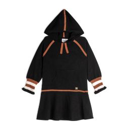 Deux par Deux Hooded Knitted Dress With Stripes - 6 Years