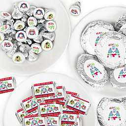 Big Dot of Happiness Wild and Ugly Sweater Party - Holiday and Christmas Animals Party Candy Favor Sticker Kit - 304 Pieces
