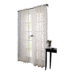 Commonwealth Habitat Venice An Embroidered Sheer Tailored Window Panel - 54x95\
