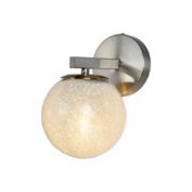 Xtricity - Wall Light, 6&#39;&#39; Width, From the Bohannon Collection, Silver