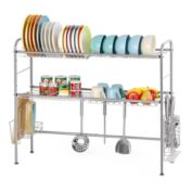 Oumilen Over The Sink Dish Drying Rack Stainless Steel